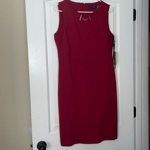 This is a red/burgundy Ivanka Trump dress
